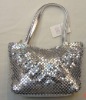 Silver mish mesh handbag