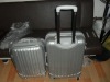 Silvery white travel trunk