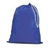 Simple blue Drawstring Bag