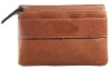 Simple design leather front pocket wallet