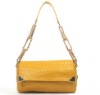 Simple design plaid leather bag ladies handbag fashion handbag