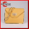 Simple design trendy lady handbag in yellow EV1121