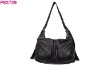 Simple shoulder leather handbag 9372