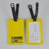 Simple style emboss effect soft PVC luggage tag
