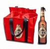 Six bottles non-woven wine tote bags