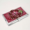 Size 9.5*6*0.7cm Stainless Iron With Your Logo Bling Bling Metal Business Card Holder