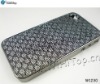 Skin Chrome Cover for iPhone 4. High Quality Chrome Case for iPhone 4 Black Color