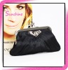 Skull head PU lady skull evenign clutch bag