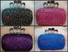 Skull rhinestone evening clutch bags