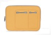 Slide zipper tablet neoprene sleeve for tablet pc with 2 cute pockets