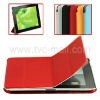 Slim Leather Smart Cover for iPad 2 with Clear Crystal Case