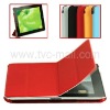 Slim Leather Smart Cover for iPad 2 with Clear Crystal Case