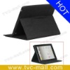 Slim Microfiber Stand Case Cover for iPad 2 - Black