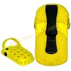 Slipper Design Silicone Skin Cover Case For Apple iPhone 4-Yellow