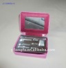 Small Lovely Pink PVC Cosmetic Bag with Mirror