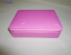 Small Lovely Pink PVC  Leather Cosmetic Bag with Mirror