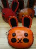 Small Rabbit Shape Genuine Leather Coin Wallets