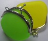 Small Silicone Coin Purse Key Pouch with Lift Chain