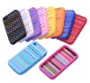 Small colorful bean silicon case for iPhone 4GS