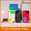 Smart Toy Building Block Silicone Protective Case for Apple iPhone 4 / 4S &LF-0434