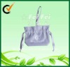 Smart & cute & small bag with ribbon string and handles nonwoven drawstring bag