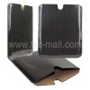 Smooth Surface Twill Check Leather Pouch Case Cover for iPad 2 2G 2nd Gen