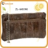 Snake leather wristlet wallet