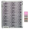 Snakeskin Lines Pattern Hard Plastic Case for iPad 2 (Compatible With Smart Cover)