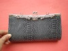 Snakeskin clutch bag