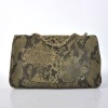 Snakeskin pattern design chain handbags for ladies