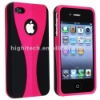 Snap-on Rubber Coated Case for Apple iPhone 4 4S 4GS 4G AT&T Verizon
