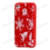 Snowflake Bell TPU Skin Case for iPhone 4 / 4S