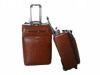 Soft Leather Boarding Trolley Luggage