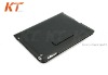 Soft Lichee Skin Leather case with Built-in holder for iPad 2