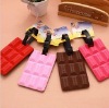 Soft PVC luggage tag with embossed logo chocolate smell