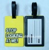 Soft PVC luggage tags;Recycled luggage tag