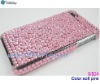 Soft Pink Rhinestone Bling Cover for iPhone 4S 4G. Hot Sale design.
