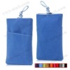 Soft Plush Pouch Bag Pouch for iPhone 4S 4 3GS 3G iPod Touch Series etc Bead Button Closure