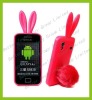 Soft gel rabbit silicone case for Samsung Galaxy Ace GT - S5830
