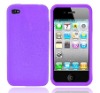 Soft plain silicon gel case for iphone 4s