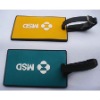 Soft pvc luggage tag with embossed or printed logos