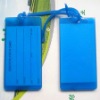 Soft pvc luggage tag with embossed or printed logos
