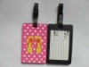 Soft rubber luggage tag with strap