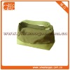 Soild colour large zipper fantastic green portable microfiber cosmetic pouch