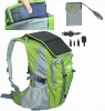 Solar backpack for mobile phone