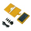 Solar business card holder