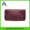 Solid Plaid PU Leather Women Clutches Bag
