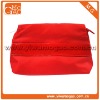 Solid colour clutch small red ziplock nylon makeup bag