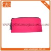 Solid colour red nylon clutch small women makeup bag