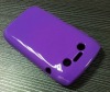 Solid purple TPU gel rubberized cover skin case for BLACKBERRY BOLD 9790 accessory cover